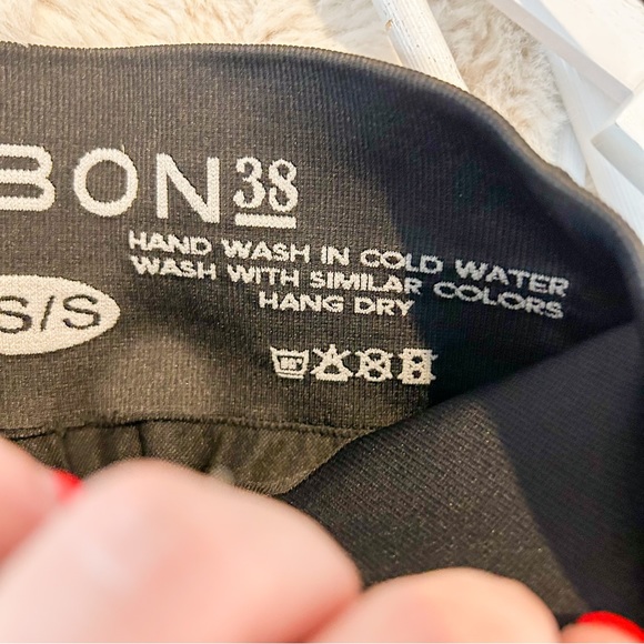 Carbon38 | Black Mesh Pull-On Yoga Leggings Size XS/S Stretch Wide Waist - Picture 6 of 8